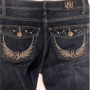 Rock & Republic Kasandra jean stud wings & bling